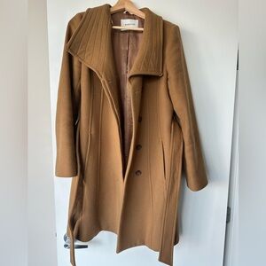 Aritzia Babaton Wool Coat, Tan Camel, size M